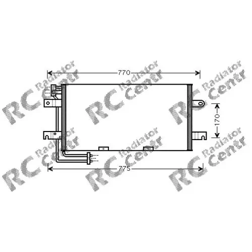 Радиатор кондиционера VW Transporter № 7038195