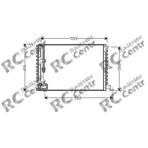 Радиатор кондиционера VOLVO 740, 780 № 7039073