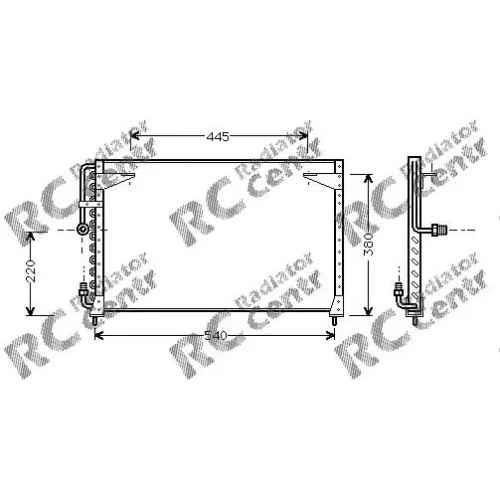 Радиатор кондиционера VOLVO 440, 460, 480 № 7039080