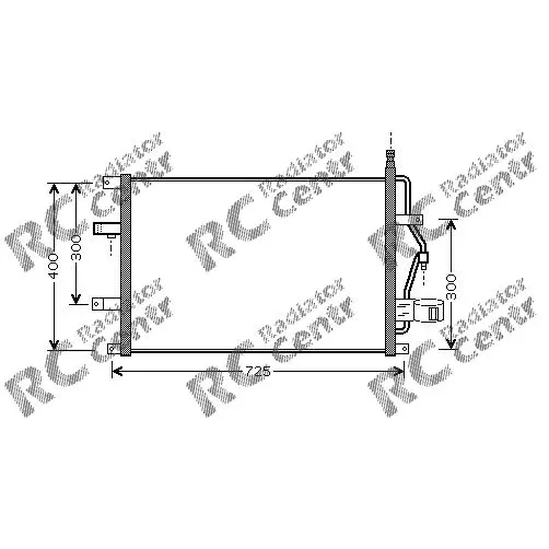 Радиатор кондиционера VOLVO S60, S70, S80, V70, XC90 № 7039107