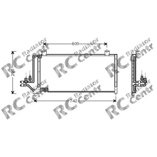 Радиатор кондиционера JEEP Cherokee, Comanche, Wagoneer № 7041006