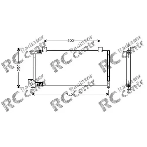 Радиатор кондиционера JEEP Cherokee, Comanche № 7041011