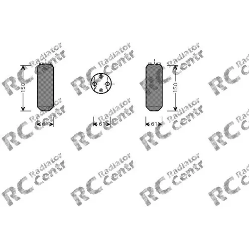 Осушитель кондиционера MITSUBISHI L 200, NISSAN Almera, OPEL Frontera № 7124255